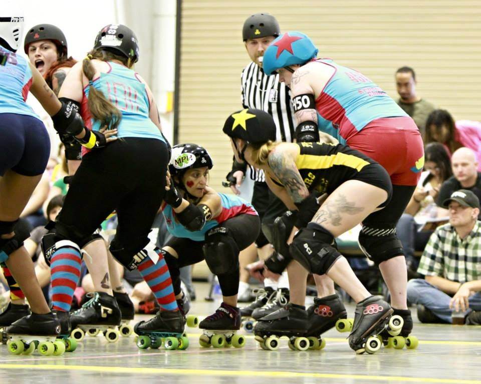 Greensboro Roller Derby photo by Frayed Edge Concepts LLC.